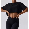 Спортивна футболка Crop T-shirt model 45 (NERO) Спортивна футболка Crop T-shirt model 45 (NERO)